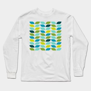 Geometric Pattern: Leaf: Spring Long Sleeve T-Shirt